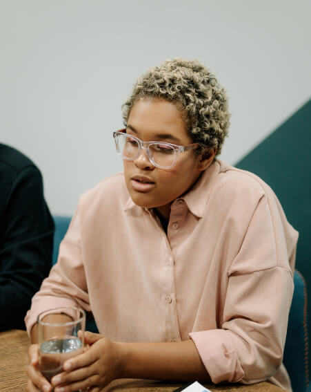 Librarian attends a meeting